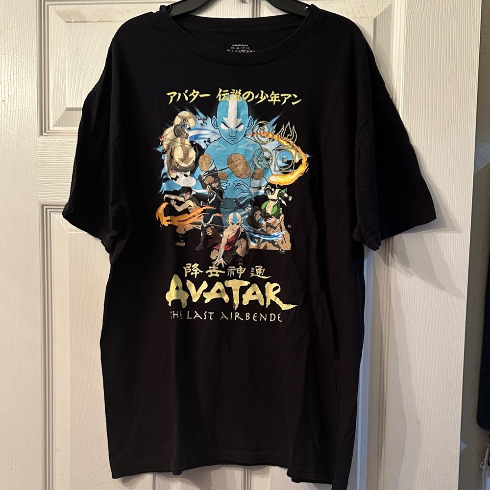 Black Avatar The Last Airbender Graphic Tee